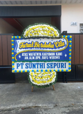 Papan Bunga Duka di Rum